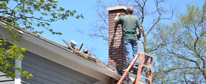 Vinyl and PVC Chimney Flashing Installation in Howard, WI
