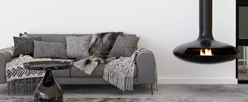 Circular Hanging Fireplace Installation Services in Howard, WI